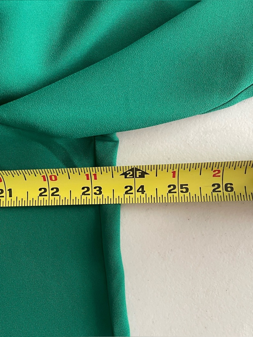 Pleione Emerald Green V-Neck Long Sleeve Blouse with Back Ruching size XL, NWOT - Picture 11 of 11